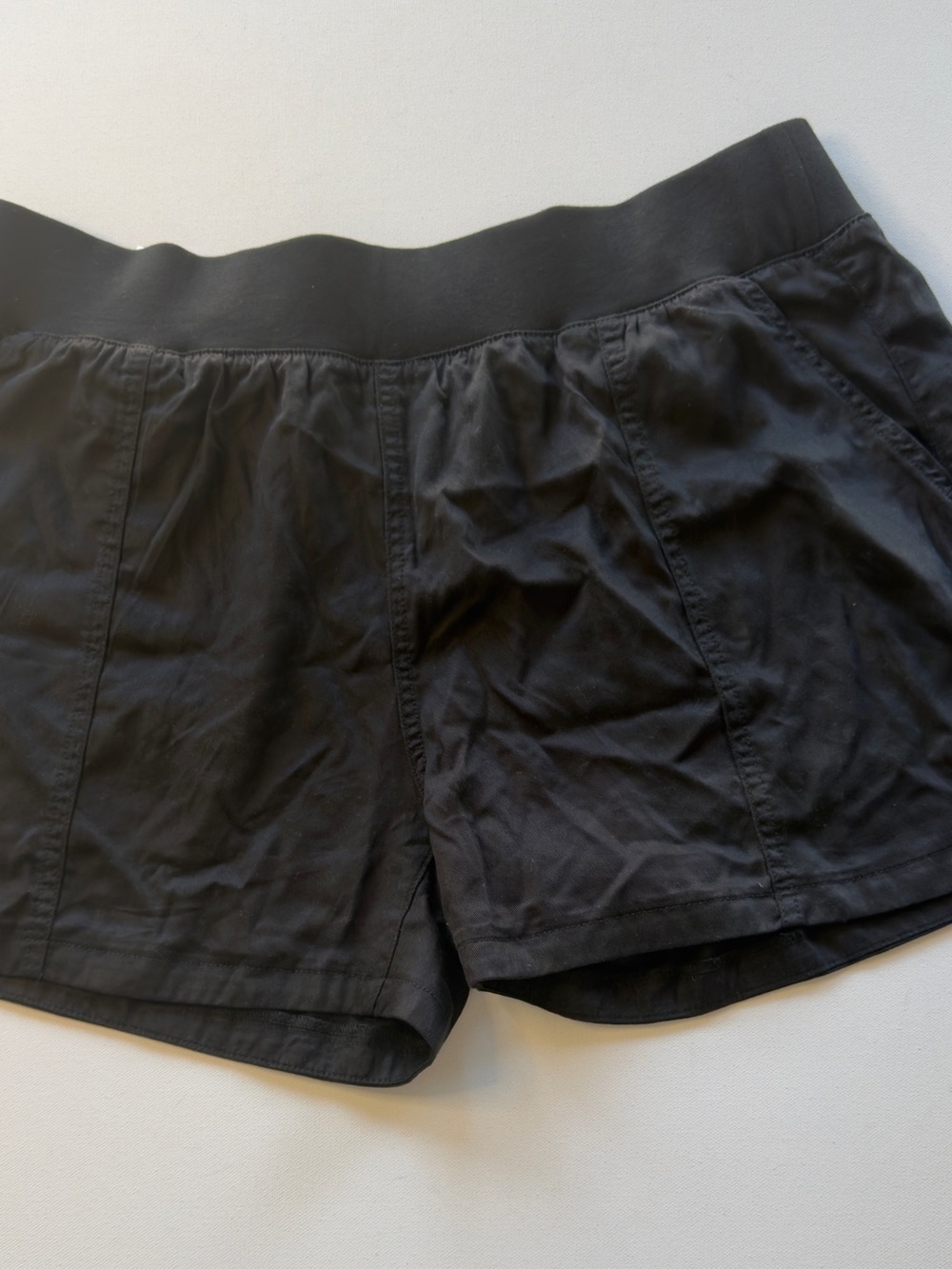 NWT Members Mark Black Women's Stretch Tencel Waist Shorts Size 2XL (D2)(C1)